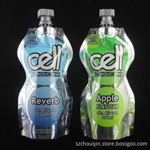 High-quality Spout Bags for Beverage, Drink, Juice, Milk with High-oxygen and Light Barrier